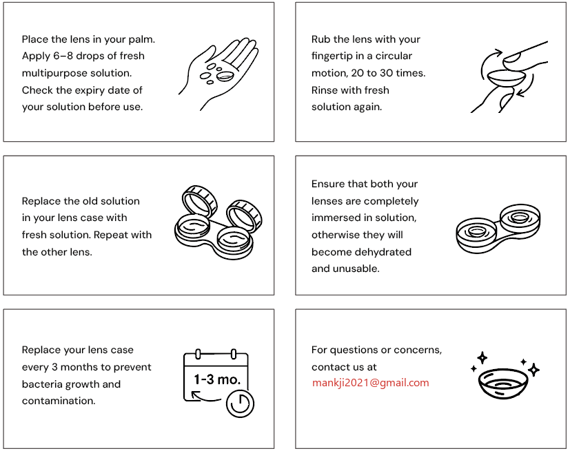 EYEZA lens wearing guide – step 3